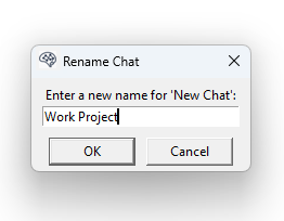 Renaming a Chat